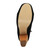 Bottom view of the sole of Black Suede High Wooden Heel Platform Ankle Boots