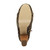 Bottom view of the sole of Leopard Suede High Wooden Heel Platform Ankle Boots