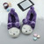 Purple Fur Flat Faux Fur Pom Pom Bear Face Slippers Purple Fur Flat Faux Fur Pom Pom Bear Face Slippers