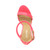 Top view of Neon Fuchsia Patent High Heel Strappy Barely There Sandals