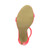 Bottom view of the sole of Neon Fuchsia Patent High Heel Strappy Barely There Sandals