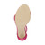 Bottom view of the sole of Fuchsia Pink Suede High Heel Strappy Barely There Sandals