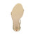 Bottom view of the sole of Gold PU High Heel Strappy Barely There Sandals