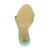 Bottom view of the sole of Mint Suede High Heel Strappy Barely There Sandals