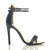 Right side view of Navy PU High Heel Strappy Barely There Sandals