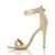 Left side view of Nude PU High Heel Strappy Barely There Sandals
