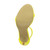 Bottom view of the sole of Neon Yellow Patent High Heel Strappy Barely There Sandals