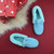 Blue Suede Fur Collar Lined Luxury Flexible Moccasins Slippers Blue Suede Fur Collar Lined Luxury Flexible Moccasins Slippers