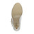 Bottom view of the sole of Ivory Satin High Heel Mary Jane Diamante Bow Court Shoes