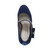 Top view of Navy Satin High Heel Mary Jane Diamante Bow Court Shoes Top view of Navy Satin High Heel Mary Jane Diamante Bow Court Shoes
