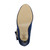 Bottom view of the sole of Navy Satin High Heel Mary Jane Diamante Bow Court Shoes Bottom view of the sole of Navy Satin High Heel Mary Jane Diamante Bow Court Shoes