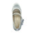 Top view of Silver Satin High Heel Mary Jane Diamante Bow Court Shoes Top view of Silver Satin High Heel Mary Jane Diamante Bow Court Shoes