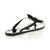 Back right side view of Black Flat Jelly Diamante Bow Flip Flops Toe Post Sandals Back right side view of Black Flat Jelly Diamante Bow Flip Flops Toe Post Sandals
