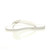 Left side view of White Flat Jelly Diamante Bow Flip Flops Toe Post Sandals Left side view of White Flat Jelly Diamante Bow Flip Flops Toe Post Sandals