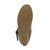 Bottom view of the sole of Tan PU Mid Heel Wedge Fur Trim Calf Boots