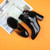 Black Patent Mid High Block Heel Smart Zip Ankle Boots