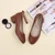 Tan PU Low Mid Block Heel Ankle Strap Smart Work Comfort Shoes