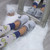 Grey Fur Fur Fluffy Slip On Mules Grip Sole Scuffs Comfort Slippers