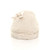 Front view of Beige Fur Fur Fluffy Slip On Mules Grip Sole Scuffs Comfort Slippers