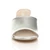 Front view of Silver PU Low Mid Block Heel Casual Party Evening Mules Sandals 