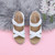 White PU Low Wedge Heel Slingback Strappy Comfort Sandals