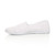 Left side view of White Beach Espadrilles Summer Canvas Shoes Plimsolls