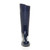 Front view of Navy Patent Quilted Festival Waterproof Wellington Boots Wellies