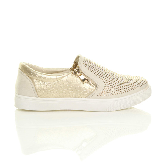 gold plimsolls