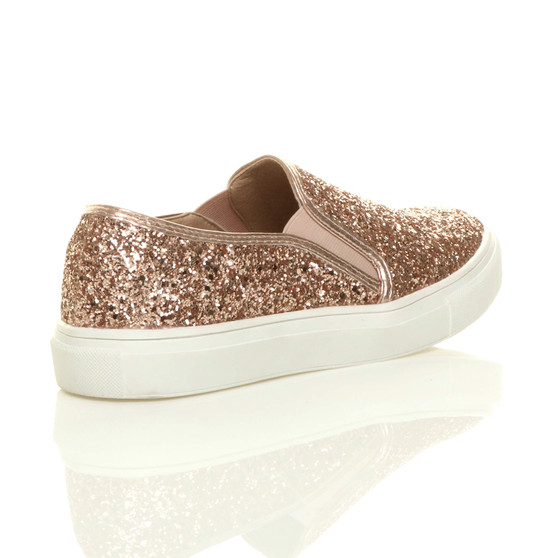 gold glitter plimsolls