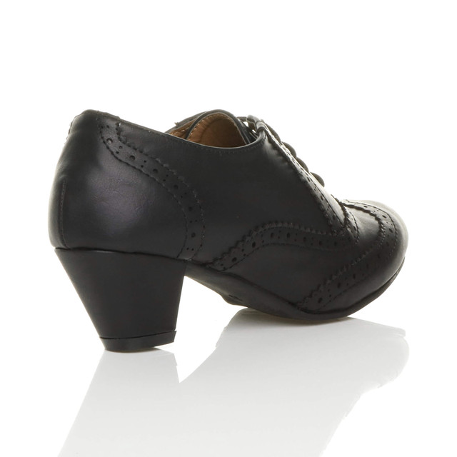 Clarks Clarks Tarah Victoria Lace Up Heeled Brogue | Leather oxford shoes,  Leather oxfords, Leather brogues