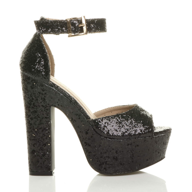 Black Heels - Glitter Heels - Square-Toe Heels - Stiletto Heels - Lulus