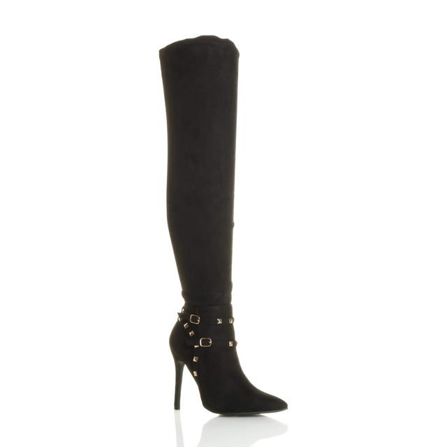 Studded knee store boots