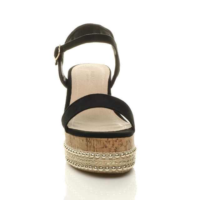 Mid heel sales espadrille wedges