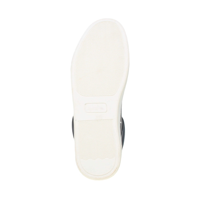 Bottom view of the sole of Navy PU Flat Lace Up Hi-Top Trainers Ankle Boots