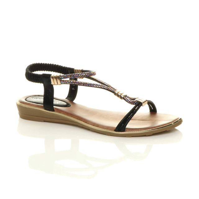 low wedge slingback sandals