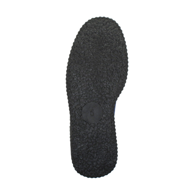 Bottom view of the sole of Navy Suede Double Platform Flatform Wedge Brothel Creepers
