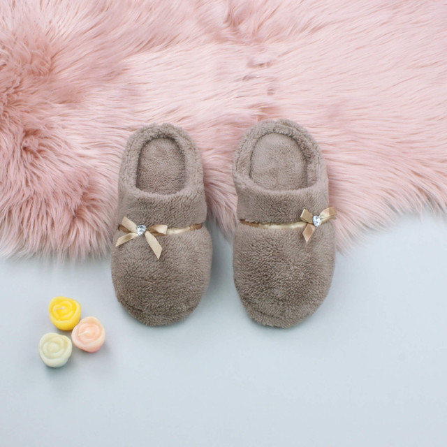 Mocha Flat Fleece Fluffy Mules Slippers
