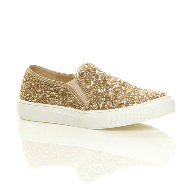 Sparkly slip on on sale trainers