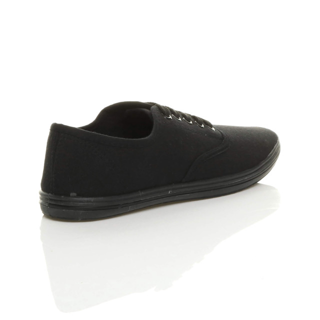 All black sales plimsolls mens