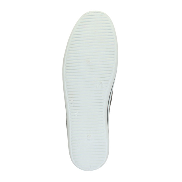 Bottom view of the sole of Charcoal Flat Canvas Plimsolls Lo-Top Trainers