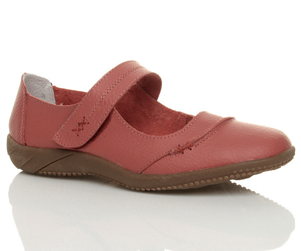 Front right side view of Coral Flat Comfort Mary Jane Shoes