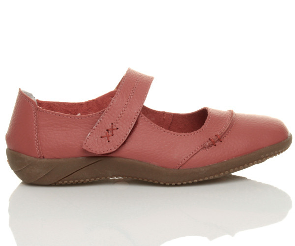 Right side view of Coral Flat Comfort Mary Jane Shoes