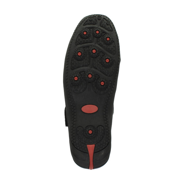 Bottom view of the sole of Black Flat Comfort Mary Jane Shoes