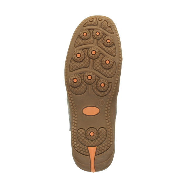Bottom view of the sole of Pistachio Flat Comfort Mary Jane Shoes