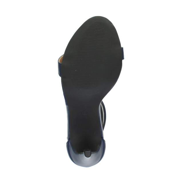 Bottom view of the sole of Navy PU High Heel Strappy Barely There Sandals
