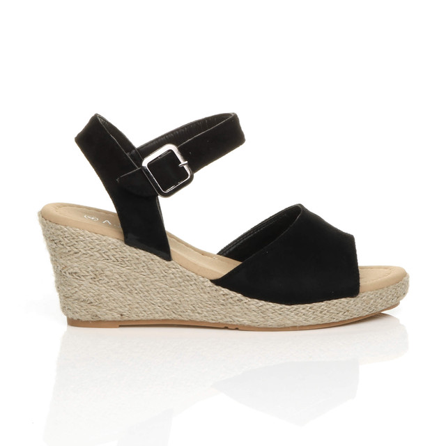 black espadrille sandals platform