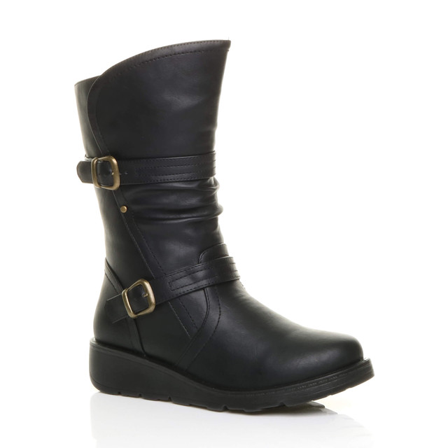 Low heel discount biker boots