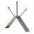 Bird B Gone Bird Wire 3-Post Ridge Bracket for rooftop