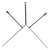 Bird B Gone Bird Wire 3-Post Ridge Bracket front view