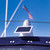 Solar Bird Repeller on a boat front view